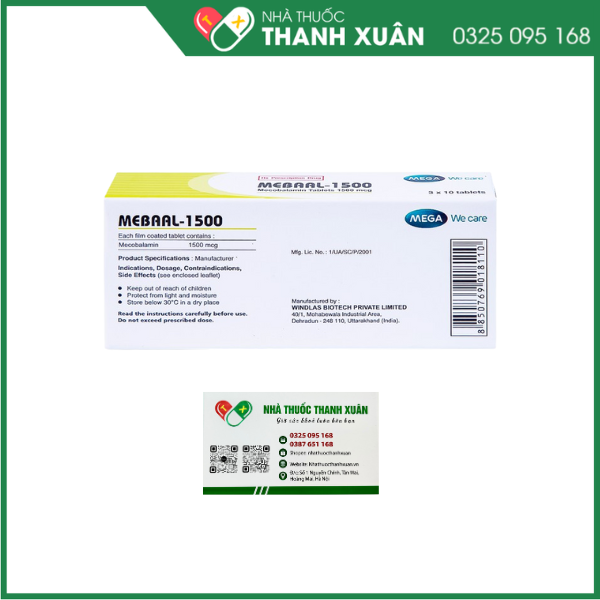 Mebaal - 1500 điều trị các bệnh lý thần kinh ngoại biên